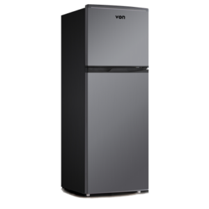 Von VRT-138DRHX Double Door Fridge 138L - Inox